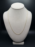 22" 14k Yellow Gold Franco 1mm 3.9g