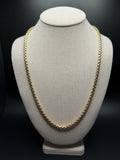 24" 14K Yellow Gold Rounded Box 5mm 31.0g