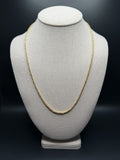 22" 14k Yellow Gold Byzantine 2mm 6.86g