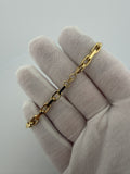 7.5" 14k Yellow Gold Herme$ Link 5mm 14.9g