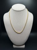 20" 14K Yellow Gold Foxtail Franco 3mm 9.85g