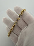 8" 14K Yellow Gold Rope 6mm 7.23g