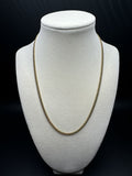 18" 14k Yellow Gold Cuban 3mm 12.9g