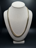 10K yellow gold 10mm handmade Miami Cuban link chain with box lock clasp