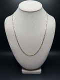 22" 14k Yellow Gold Figaro 3mm 7.22g
