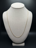 24 inch 2mm Figaro chain in 14K yellow gold, 4.8g - Ott Family Jewelry