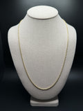 24" 14K Yellow Gold Rope 2mm 9.1g