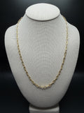 22" 14k Yellow Gold Paperclip 4mm 5.93g
