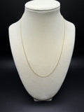 18" 14k Yellow Gold Herme$ Chain 1mm 2.04g