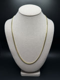 24" 14K Yellow Gold Cuban Chain 4mm 30.04g