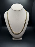 10K 8mm yellow gold handmade Miami Cuban link chain with box lock clasp