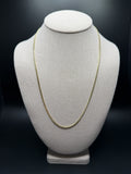 22" 2.5mm solid 10K yellow gold Cuban link chain, 9.2g – Ott Family Jewelry (1)