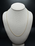 22" 14K Yellow Gold Franco 1.3mm 3.96g