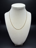 16" 14K Yellow Gold Figaro 2mm 3.0g