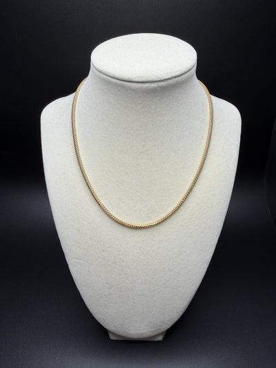 16" 14k Yellow Gold Foxtail Franco 2mm 5.8g