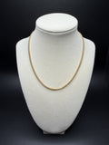 16" 14k Yellow Gold Foxtail Franco 2mm 5.8g