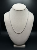 20 inch 2.5mm rope chain in 14K white gold, 9.6g - Ott Family Jewelry