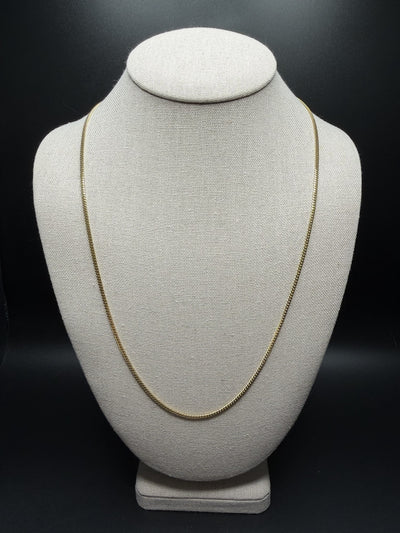 24" 14k Yellow Gold Cuban 2mm 8.9g