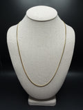 24" 14k Yellow Gold Cuban 2mm 8.9g