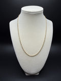 18" 2mm 14K yellow gold rope chain, 6.6g – Ott Family Jewelry (1)
