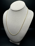 22" 10K Yellow Gold Cuban Chain 2mm 5.65g