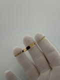 6 inch 3mm diamond cut curb baby ID bracelet in 14K yellow gold, 2.73g - Ott Family Jewelry
