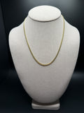 18" 10k Yellow Gold Cuban 3mm 11.72g