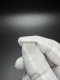 Size 7 14k Yellow Gold 1/2ctw E-F VS/VVS Lab Diamond Half Eternity Band 2mm 1.9g
