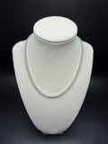 16" Silver 2mm 9ctw Moissanite Tennis Chain 19.2g