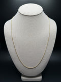 24" 10k Yellow Gold Franco 1mm 4.3g