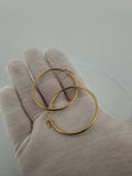 45mm x 2mm 14k Yellow Gold Hoops 2.9g