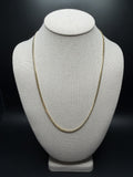 22" 3mm solid 14K yellow gold Cuban link chain, 14.72g – Ott Family Jewelry (1)