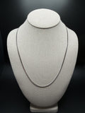 22" 14k White Gold Cuban 2.5mm 11.6g