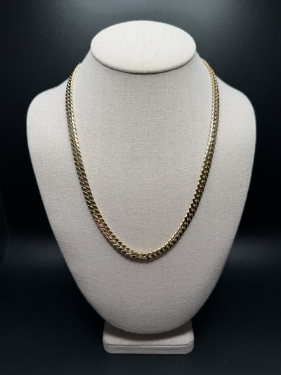 21 inch 6mm handmade Cuban link chain in 18K yellow gold, 75.0g - Ott Family Jewelry