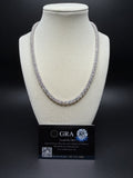 18" 5mm silver moissanite tennis chain, 40ctw D VVS1, 32.1g – Ott Family Jewelry (1)