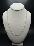 22" 14K White Gold Herme$ 2mm 4.82g