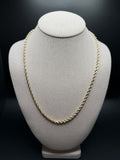 10K 8mm Handmade Solid Rope Chain