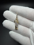 1.5" 10K St. Jude 1/3ctw Natural Diamond Pendant 5mm Bail 2.5g