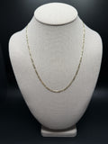 20" 14K Yellow Gold Figaro 2.5mm 4.3g