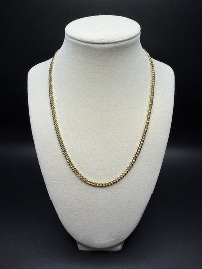 18" 14k Yellow Gold Cuban 4mm 22.65g