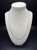 20" 14k Yellow Gold Curb 1.5mm 2.35g