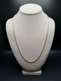 24" 14k Yellow Gold Franco 2.2mm 18.22g