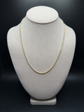 20" 14K Yellow Gold Rope Chain 2.5mm 9.42g