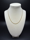 16" 14K Yellow Gold Cuban Chain 2mm 5.5g