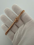 8" 14K Rose Gold Cuban 5.5mm 19.3g