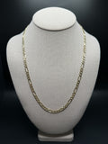 22" 14k Yellow Gold Figaro 5mm 16.9g