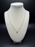 18" 14K Yellow Gold Chain & Clover 2mm 4.12g
