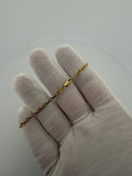 7.5" 14k Yellow Gold Herme$ Link 2.5mm 5.1g