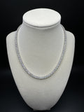 16" 29ctw Moissanite Silver Tennis Chain 4mm 25.8g