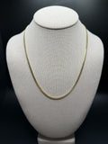 20" 14K Yellow Gold Cuban Chain 3mm 13.22g